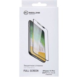 Стекло защитное Red Line Full Screen + Full Glue на iPhone 11 Pro/X/XS черное купить,NaN