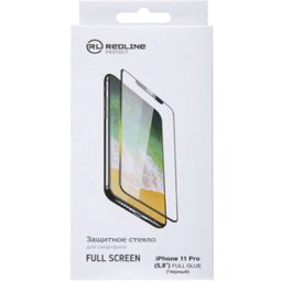 Стекло защитное Red Line Full Screen + Full Glue на iPhone 11 Pro/X/XS черное купить,NaN