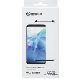  Стекло защитное Red Line Full Screen + Full Glue на Samsung A51 черное