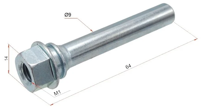 Направляющая втулка тормозного суппорта SAT ST-47814-33240 серый купить,1359