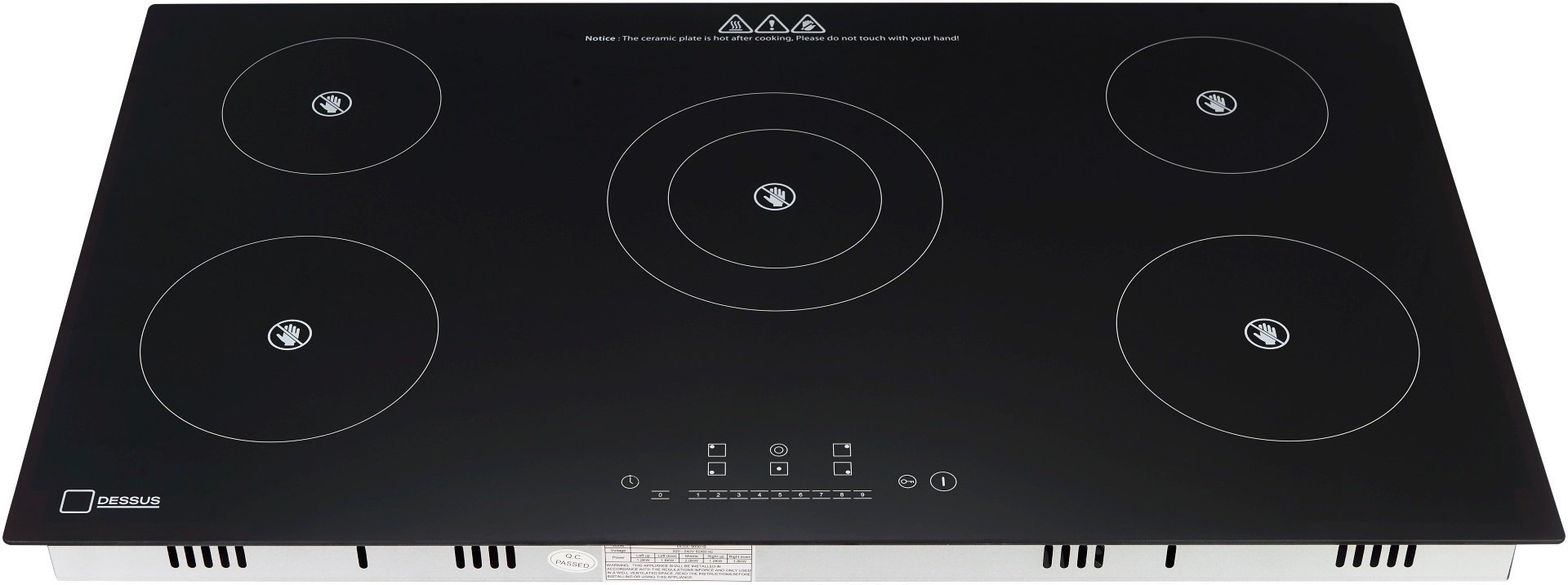 Варочная поверхность Dessus DCGC-90001B черный