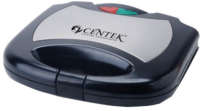 Вафельница Centek CT-1447 серебристо-черная