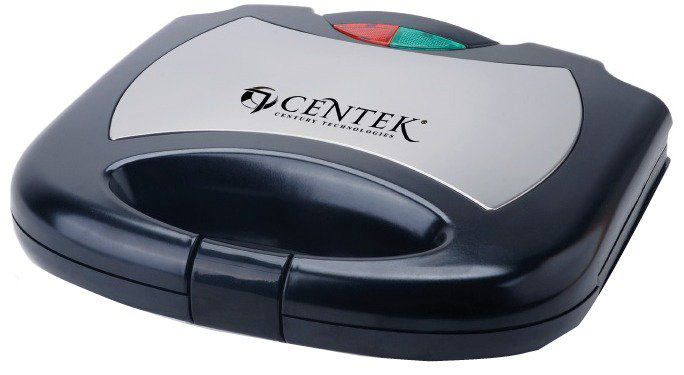 Вафельница Centek CT-1447 серебристо-черная