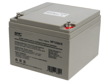 Аккумуляторная батарея SVC VP1226/S 12В 26Ач Grey