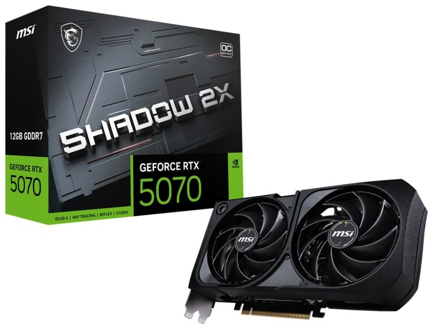 Видеокарта MSI RTX 5070 12G SHADOW 2X OC 12 Гб купить,0