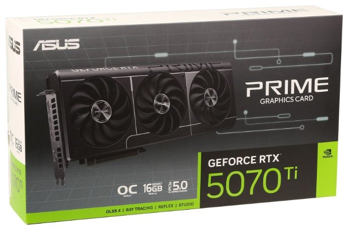 Видеокарта ASUS RTX 5070 Ti Prime OC Edition/PRIME-RTX5070TI-O16G 16 Гб купить,0