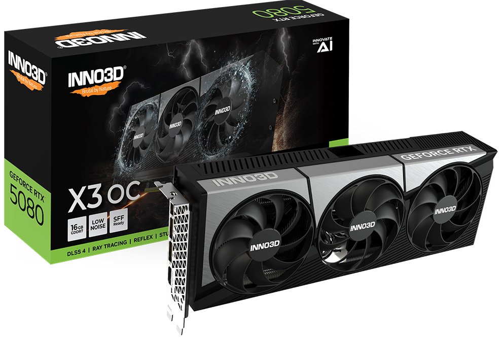 Видеокарта Inno3D GeForce RTX5080 X3 OC 16 Гб купить,0