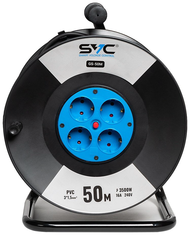 Удлинитель на катушке SVC GS-50M 50 м