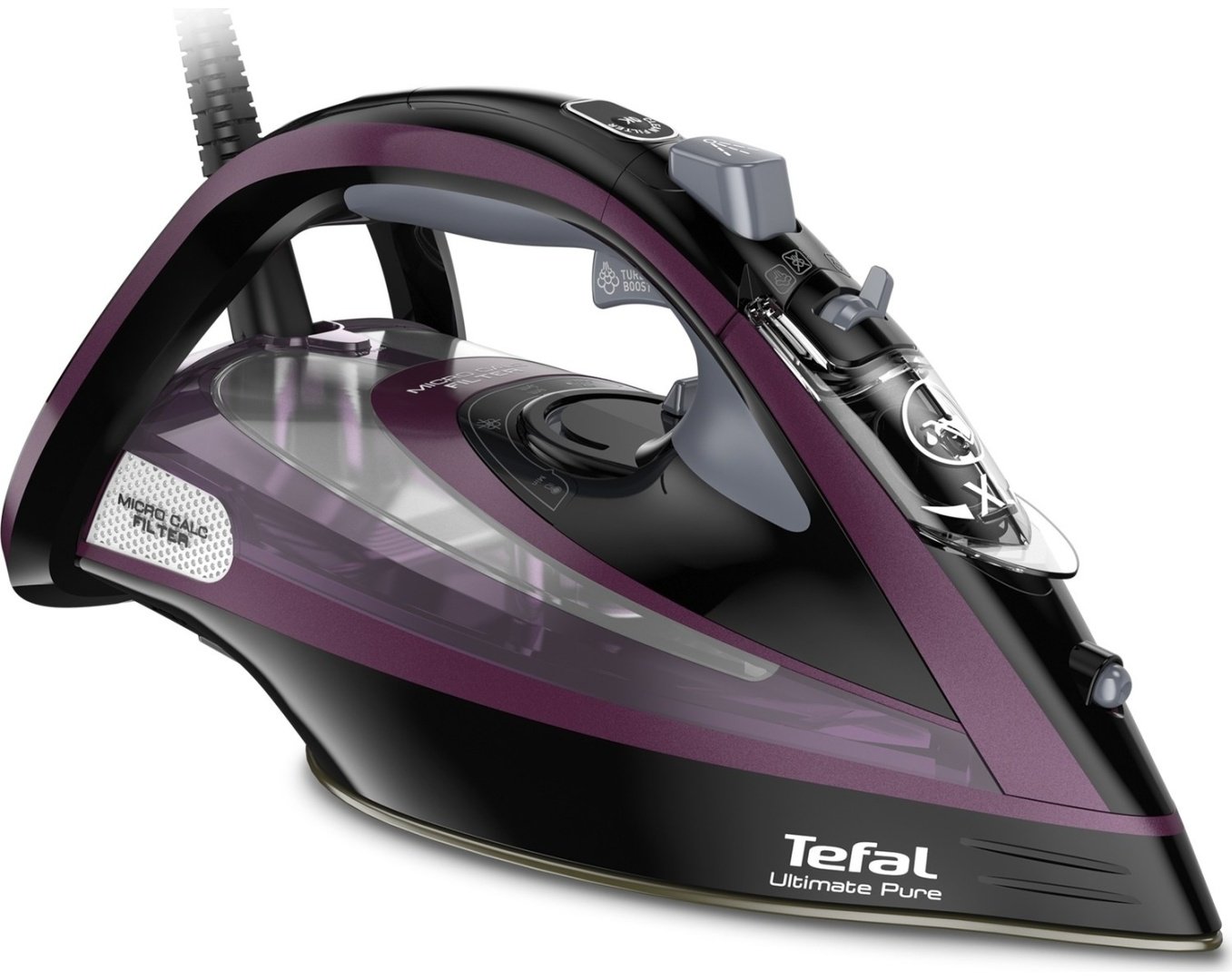 Утюг Tefal FV9835E0 черный, фиолетовый - ForteMarket Утюг Tefal FV9835E0 черный, фиолетовый купить,0