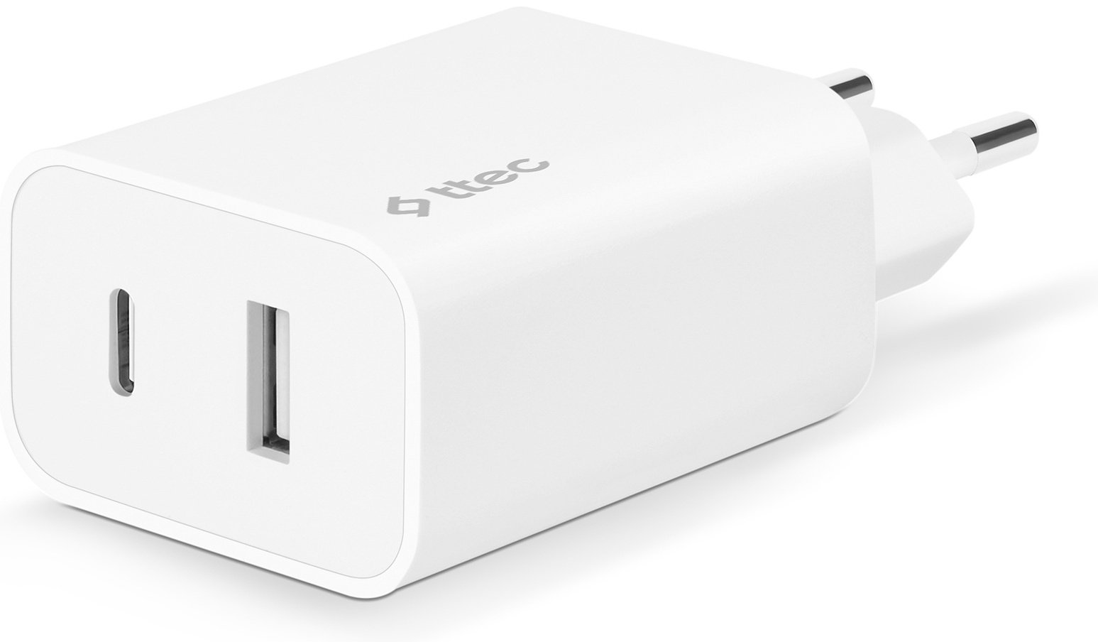 Зарядное устройство ttec SmartCharger Duo PD Travel Charger USB-CUSB-A 30W White