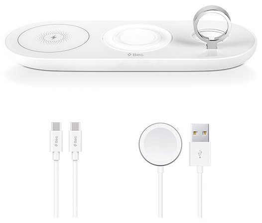 Зарядное устройство TTEC AirCharger Trio белый