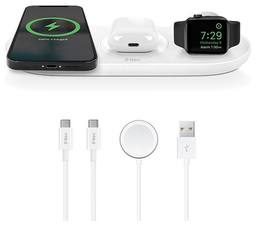 Зарядное устройство TTEC AirCharger Trio белый - ForteMarket Зарядное устройство TTEC AirCharger Trio белый купить,36963