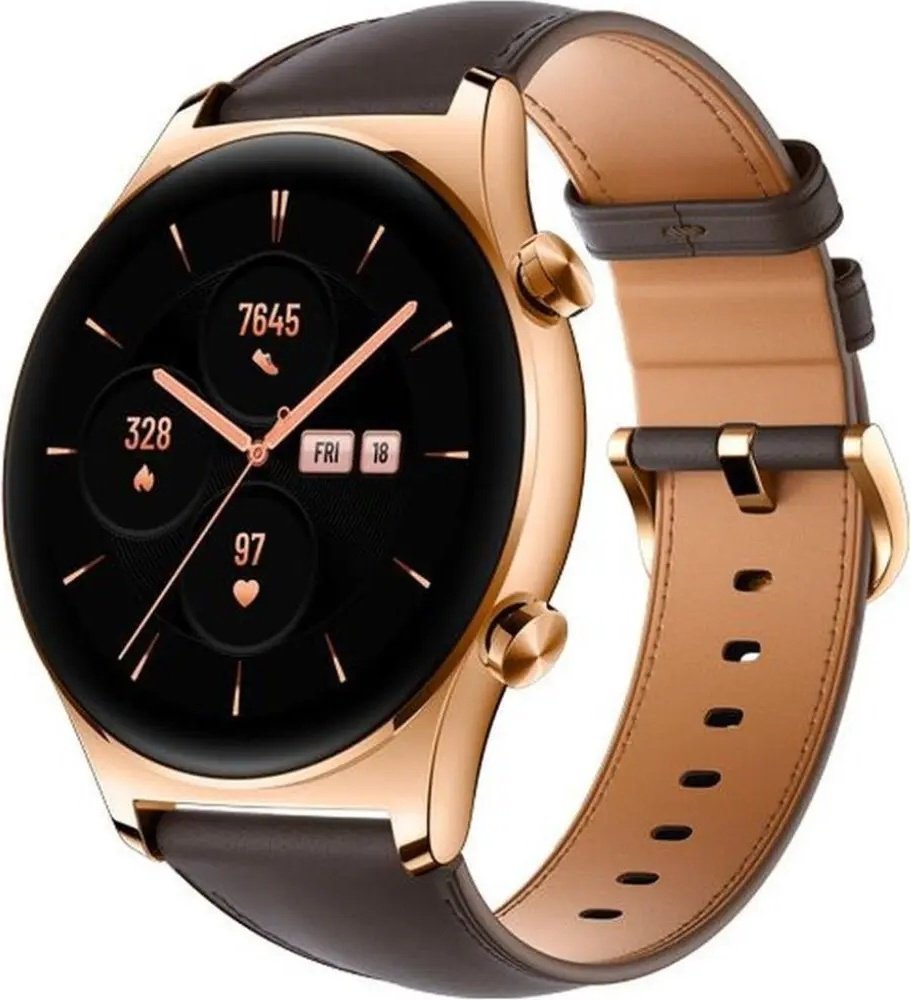 Смарт-часы HONOR Watch GS 3 золотистый-коричневый