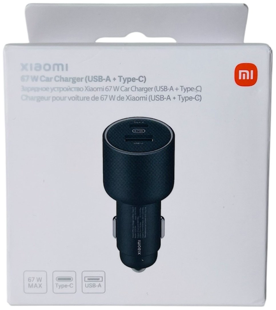 Зарядное устройство Xiaomi 67W CAR CHARGER CC07ZM USB Type-C, USB черный - ForteMarket Зарядное устройство Xiaomi 67W CAR CHARGER CC07ZM USB Type-C, USB черный купить,14990