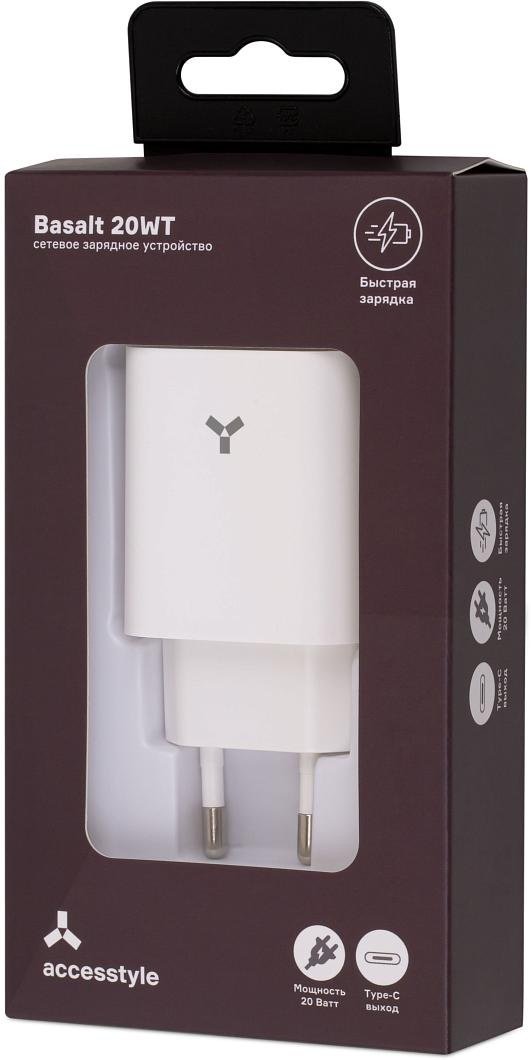 Зарядное устройство Accesstyle Basalt 20WT белый купить,0