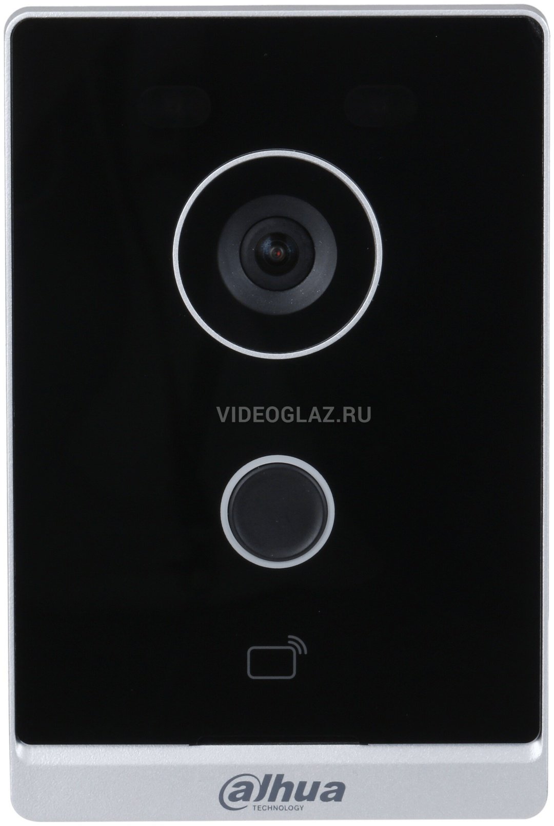 Dahua вызывная панель DHI-VTO2211G-WP черный, серебристый