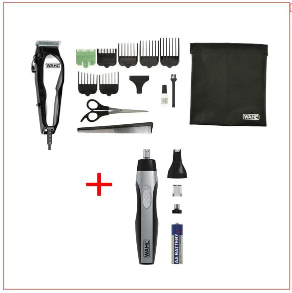 Машинка для стрижки волос Wahl Baldfader Black + Wahl Nose Trimmer купить,0