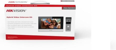 Hikvision видеодомофон DS-KIS303-P серебристый, черный купить,90052