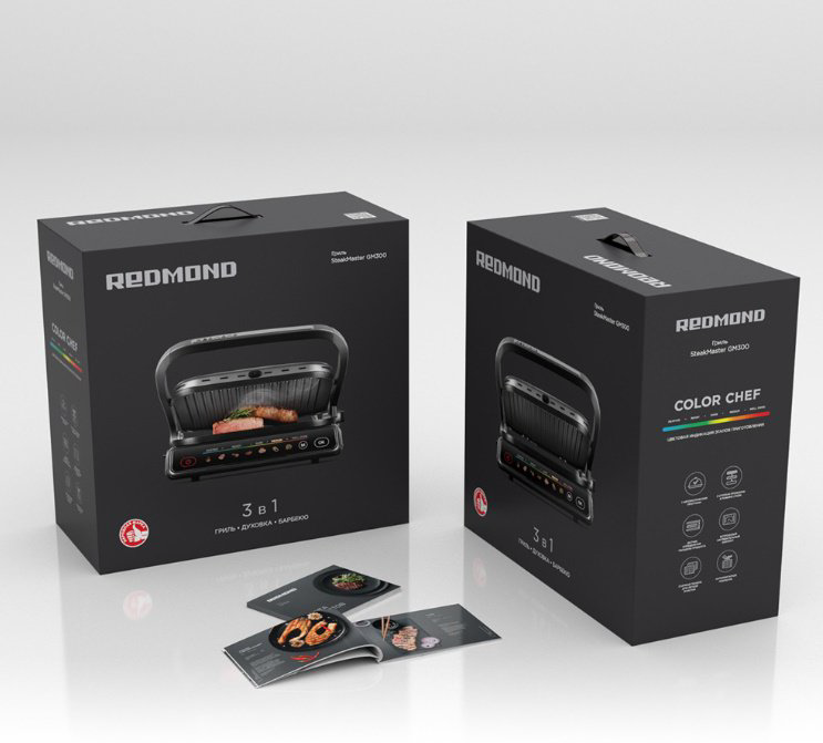 Гриль REDMOND GM300 черный купить,138590