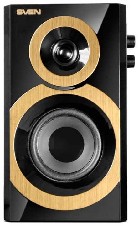 Компьютерные колонки SVEN SPS-619 черный-золотистый - ForteMarket Компьютерные колонки SVEN SPS-619 черный-золотистый купить,0