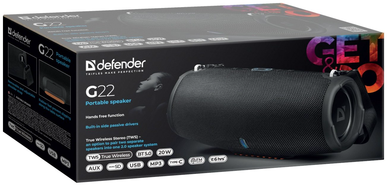 Defender G22 черный купить,17900