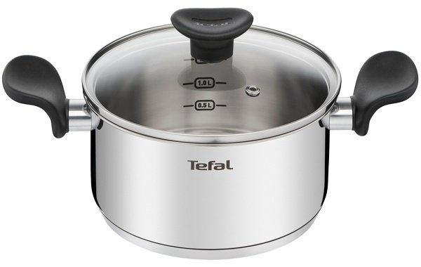 Кастрюля 3 л, Tefal E3084474 нержавеющая сталь купить,NaN