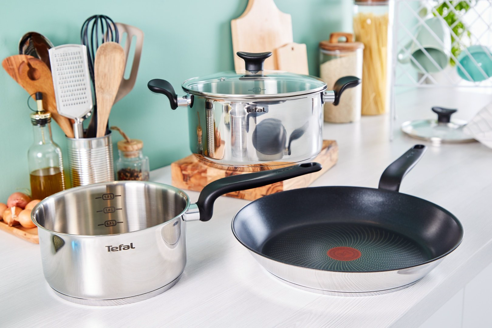 Кастрюля 3 л, Tefal E3084474 нержавеющая сталь купить,NaN