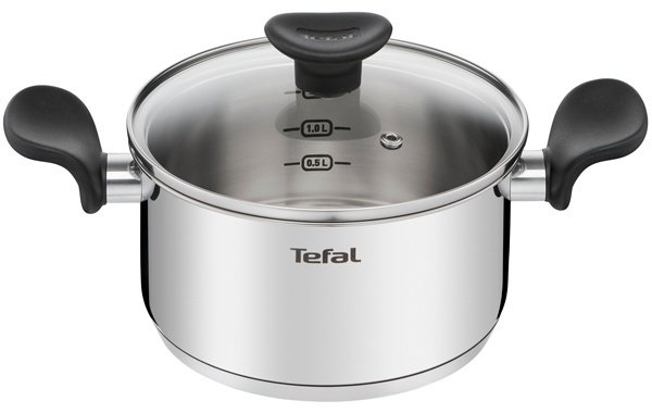 Кастрюля 2.1 л, Tefal E3084374 нержавеющая сталь купить,NaN