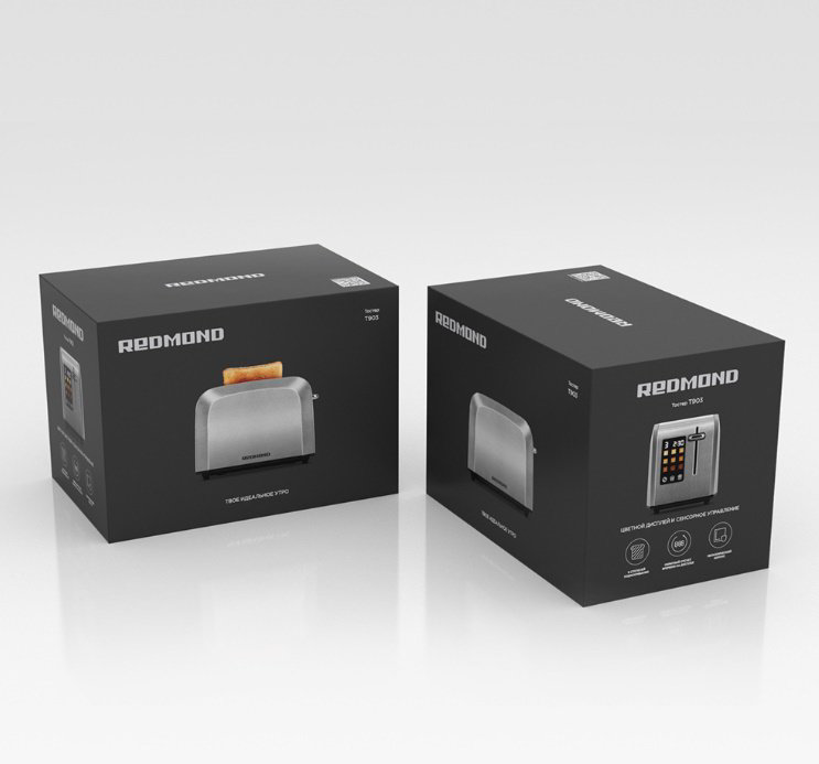 Тостер REDMOND T903 серебристый купить,NaN