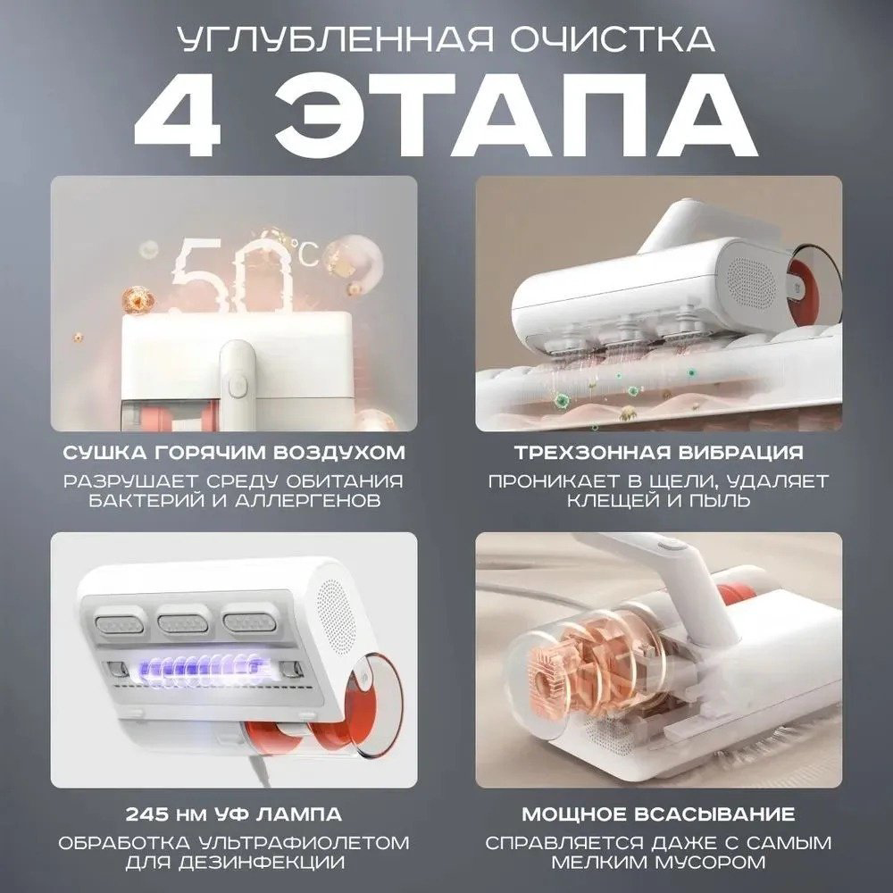 Пылесос Xiaomi MJCMY02DY белый купить,32213