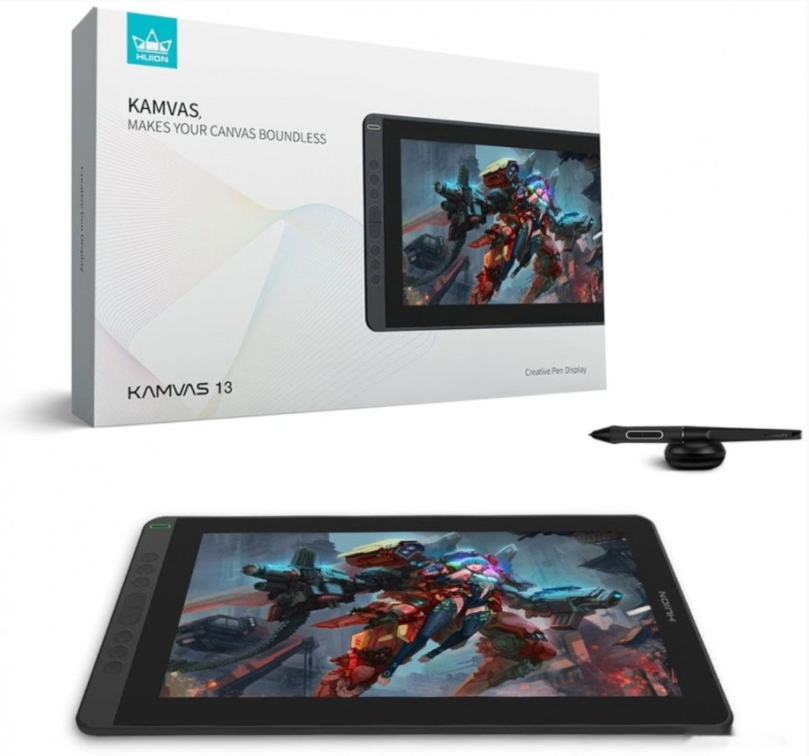Графический планшет HUION Kamvas 13 черный - ForteMarket Графический планшет HUION Kamvas 13 черный купить,150319
