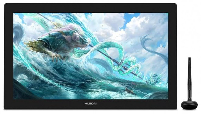 Графический планшет HUION Kamvas Pro 24 4K GT2401 черный