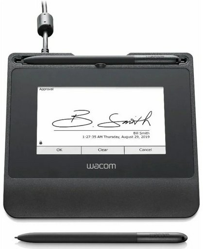 Графический планшет Wacom LCD Signature Tablet STU-540-CH2 серый
