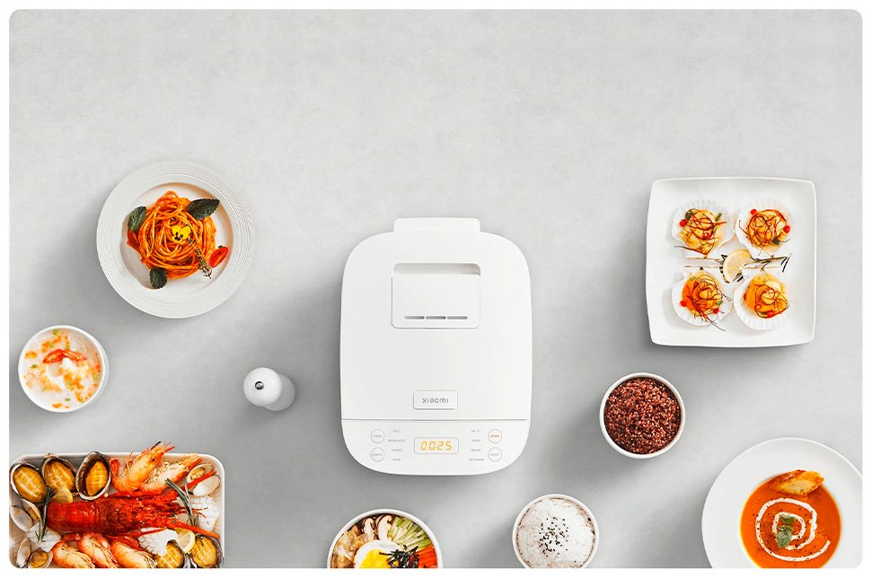 Рисоварка Xiaomi Multifunctional Rice Cooker BHR7919EU белый купить,0
