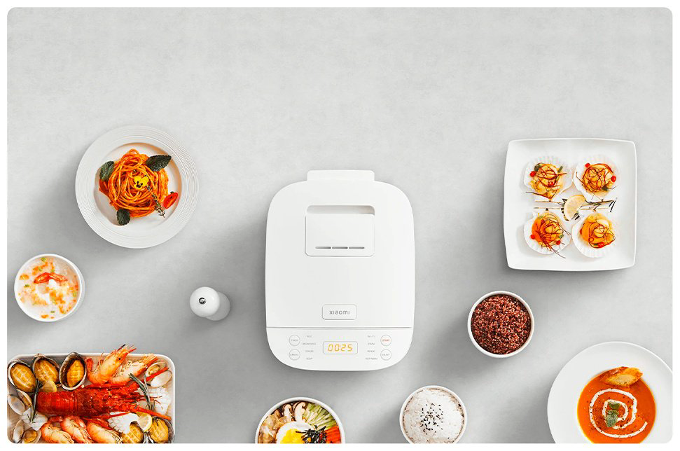 Рисоварка Xiaomi Multifunctional Rice Cooker BHR7919EU белый купить,NaN