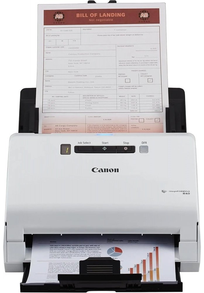 Сканер Canon imageFORMULA R40 белый купить,0