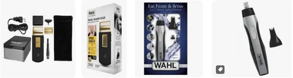 Бритва мужская сеточная Wahl Travel Shaver Black + Wahl Nose Trimmer