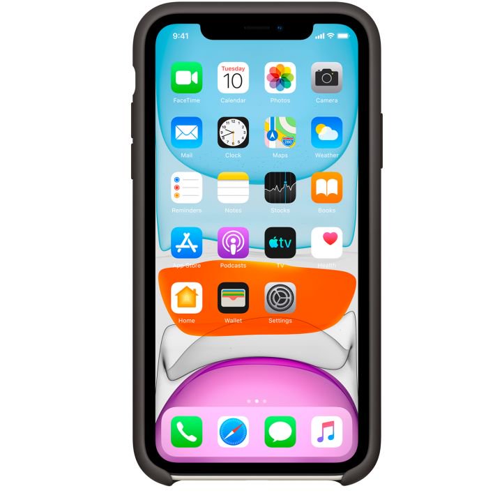 Чехол Apple для iPhone 11 Silicone Case MWVU2ZM/A чёрный