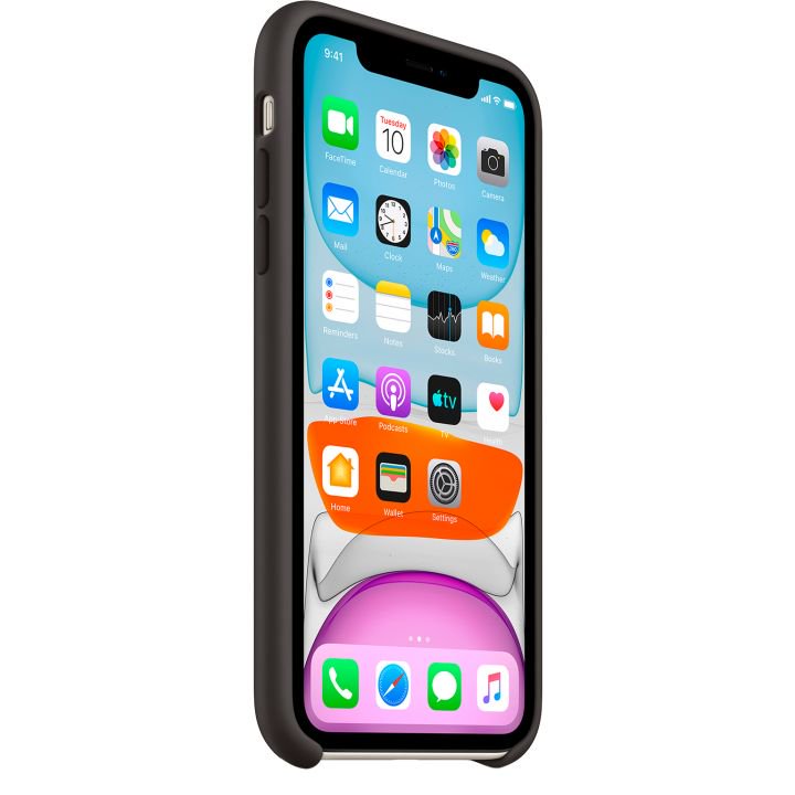 Чехол Apple для iPhone 11 Silicone Case MWVU2ZM/A чёрный
