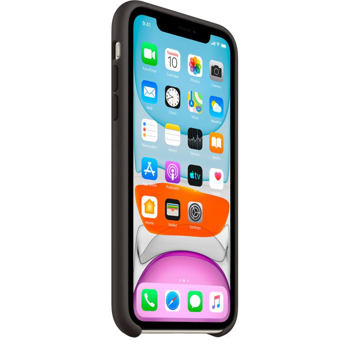 Чехол Apple для iPhone 11 Silicone Case MWVU2ZM/A чёрный купить,NaN