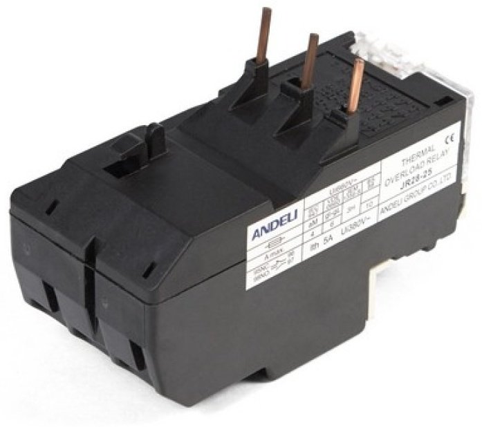 ANDELI реле перегрузки тепловое JR28-25 D1306 AC 660 В 1.6 А, кол-во фаз : 3