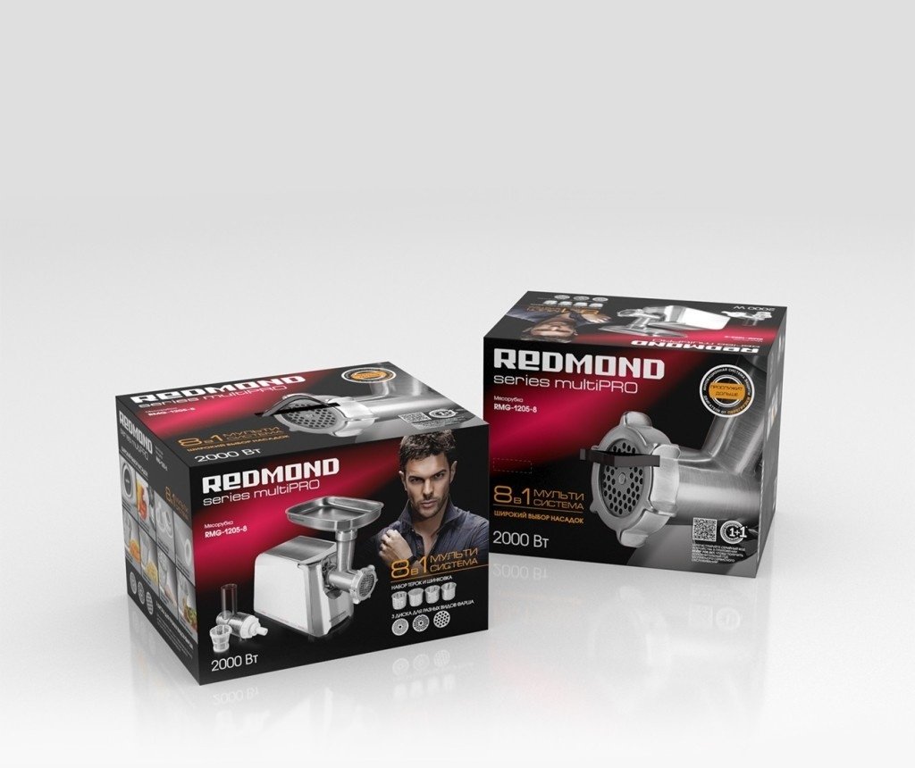 Мясорубка REDMOND RMG-1205-8 белый купить,0
