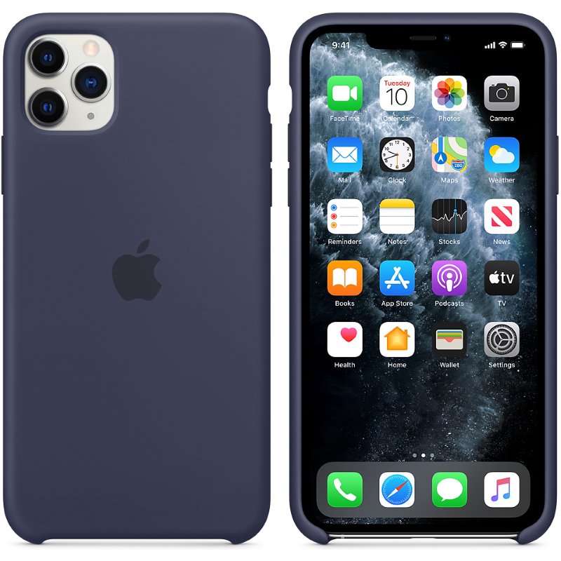 Чехол Apple для iPhone 11 Pro Max Silicone Case MWYW2ZM/A синий - ForteMarket Чехол Apple для iPhone 11 Pro Max Silicone Case MWYW2ZM/A синий купить,0