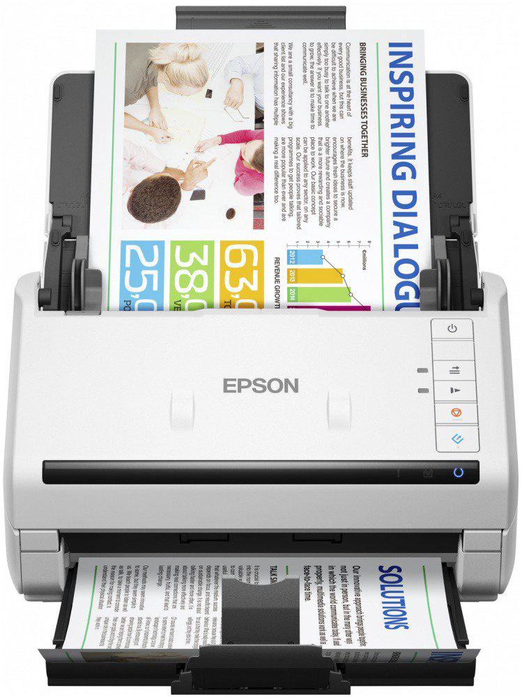 Сканер Epson WorkForce DS-530II белый купить,NaN
