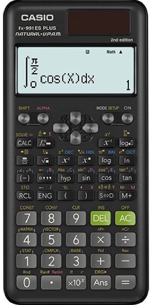 CASIO FX-991ESPLUS-2WETD, 12-разрядный, черный