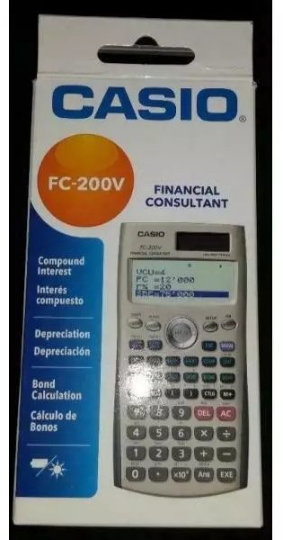 CASIO FC-200V-2-W-ET, 12-разрядный, серый