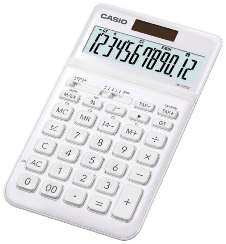 CASIO JW-200SC-WE-W-EP, 12-разрядный, белый купить,NaN
