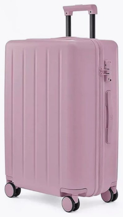 Чемодан NinetyGo Danube MAX luggage поликарбонат 80 л розовый