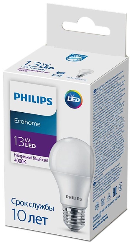 Philips 13W E27, светодиодная, нейтральный белый - ForteMarket Philips 13W E27, светодиодная, нейтральный белый купить,0