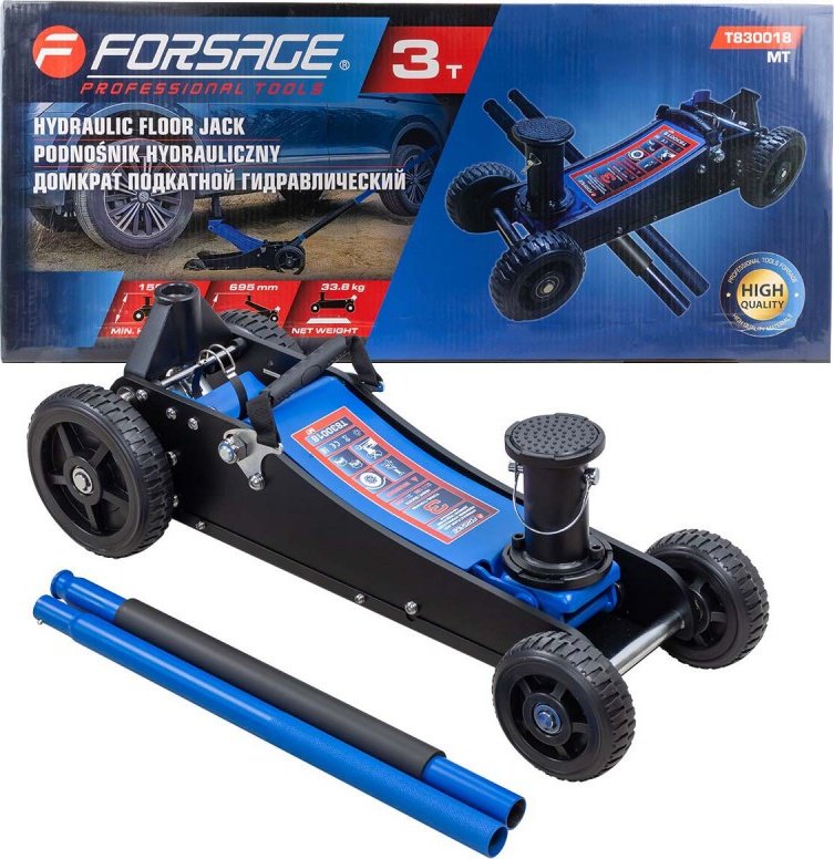 Forsage домкрат подкатной F-T830018 MT 3 т